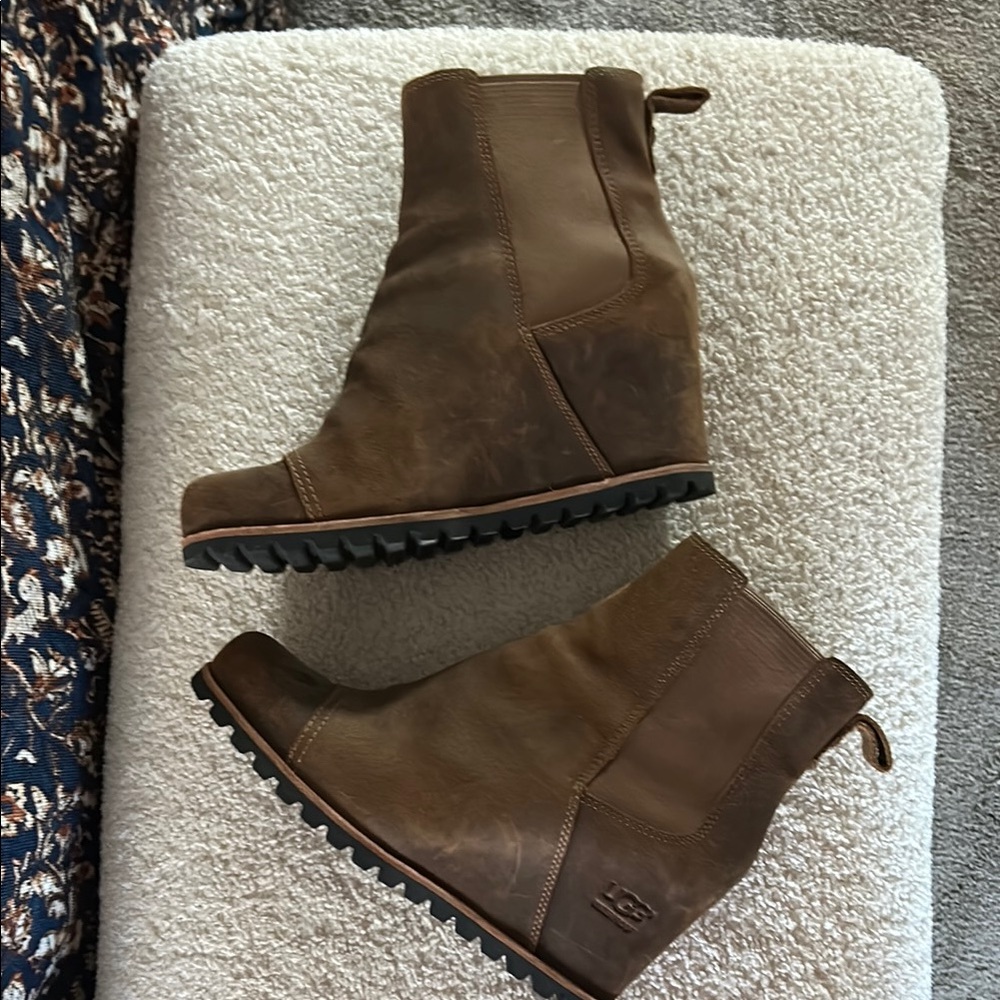 UGG Women's Brown Wedge Boots